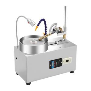 Gem Faceting Machine, Jade Grinding Polishing Machine, Jewelry Stone Angle Polisher, Trimming Machine, Jewelry Polisher Flat Grinder with Mechanical Handle, 2800RPM, 110V (Style 1)