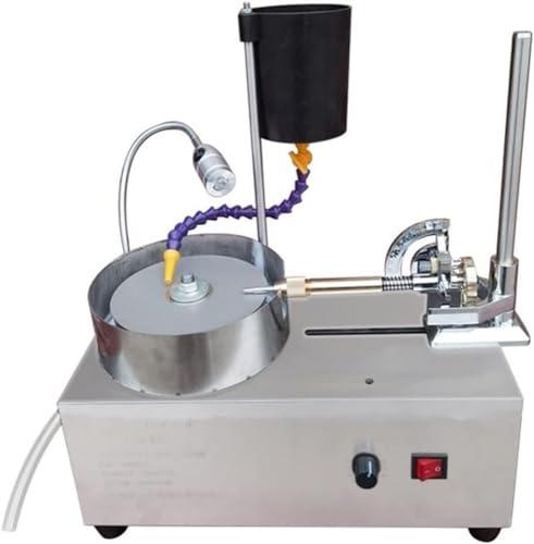 Jade Grinding Polishing Machine Jewelry Power Polishers Jade Grinding and Polishing Machine Stepless Speed Gemstone Grinding Machine Rock Polisher Tumbler Kit Flat Grinder(Digital display angle)