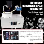 Upgraded Gemstone Grinding Machine, 180W Electric Flat Grinder Lapidary Polisher with Digital Angle Display & LED Light &Pump, Water Cooling for Faceting Crystal Diamond, Angle Height Adjustable