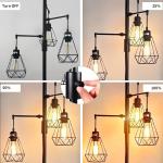69'' Dimmable Farmhouse with 3X9W Edison Bulbs, Industrial Vintage Tree Desig...