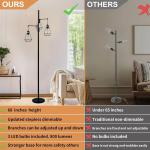 69'' Dimmable Farmhouse with 3X9W Edison Bulbs, Industrial Vintage Tree Desig...