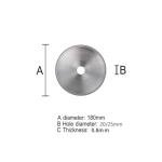 KUABCOPA 180MM Diamond Lapidary Saws Trim Blade Super Thin Straight Edge Wet Cutting Disc Jewellery Jade Tool 25mm/20mm