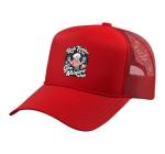 Gem Whisperer by Night Rock Tumbler Day Lapidary Life Trucker Hat with Adjustable Mesh Back, Red