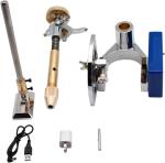 LeTkingok High-Precision Angle Digital Display Gemstone Grinding Machine Manipulator, Gem Faceting Machine Handle (Standard Version, 96 Index Gear)