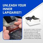 Hi-Tech Diamond 6" Trim Saw | Lapidary Saw Machine | Includes TWO Saw Blades