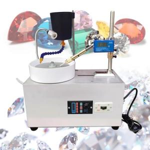 Jewelry Faceting Machine, Electric Gemstone Water Grinder, Adjustable Speed ​​Jade Polishing Machine with LED Lighting and Angle Digital Display(220V)