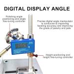 Jewelry Faceting Machine, Electric Gemstone Water Grinder, Adjustable Speed ​​Jade Polishing Machine with LED Lighting and Angle Digital Display(220V)