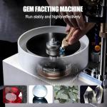Professional Gem Faceting Machine, 180W Electric Grinding Polisher with Digital Angle Display & LED Work Light & Mechanical, Gemstone Cutting Equipment for Jade, Jewel Angle, Cabochon Making