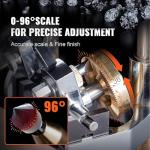 Professional Gem Faceting Machine, 180W Electric Grinding Polisher with Digital Angle Display & LED Work Light & Mechanical, Gemstone Cutting Equipment for Jade, Jewel Angle, Cabochon Making