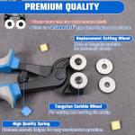 SPEEDWOX Glass Nippers Set with Tools and Gloves