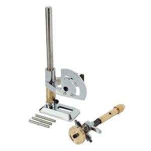 TBLOTYD Rock Tumbler Machine, Lapidary Machine Gem Faceting Machine Lapidaire Stone Angle Milling Polishing Machine with Dops 96 64 32 Scale,for Grinding Polishing Drilling,Silver-1