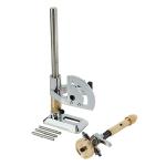 TBLOTYD Rock Tumbler Machine, Lapidary Machine Gem Faceting Machine Lapidaire Stone Angle Milling Polishing Machine with Dops 96 64 32 Scale,for Grinding Polishing Drilling,Silver-1