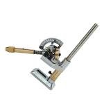 TBLOTYD Rock Tumbler Machine, Lapidary Machine Gem Faceting Machine Lapidaire Stone Angle Milling Polishing Machine with Dops 96 64 32 Scale,for Grinding Polishing Drilling,Silver-1