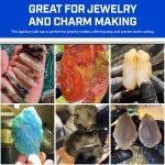 Hi-Tech Diamond 10" Slab Saw | Lapidary Saw Machine | Includes TWO Blades & Vise