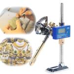 Gem Grinding Faceted Manipulator, Jade Jewelry Faceting Machine, Height Adjustable& Positioner & Lotus Seat, 0 Degree Memory Function, Angle Digital Display Gemstone Grinding Machine, for Polishing