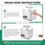 Flyrivergo 6'' Flat Lapidary Machine 2800RPM Variable Speed Lapidary Equipment Cabbing Machine, 180W Gem Stone Rock Grinding and Polishing Machine Includes Accessory Kit