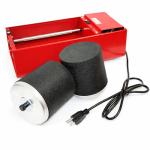 Rotary Rock Tumbler 6 lb Dual Drum Electric Lapidary Polisher Machine with Quiet Rubber Barrel for Beginners