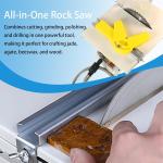 Lapidary Saw Machine 750W Mini Table Rock Saw with 110V Lapidary Equipment