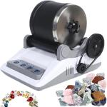 UILMLIO Professional Rock Tumbler Kit, Rock Tumbler Polisher Kit, Electric Jewel Grinder with Timer Function, Detachable Stone Polisher, Ideal for Lapidary Gift for Kids and Adults of All Ages