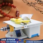 Mini Gem Grinding Polishing Machine Table Rock Saw Jewelry Lapidary Equipment US