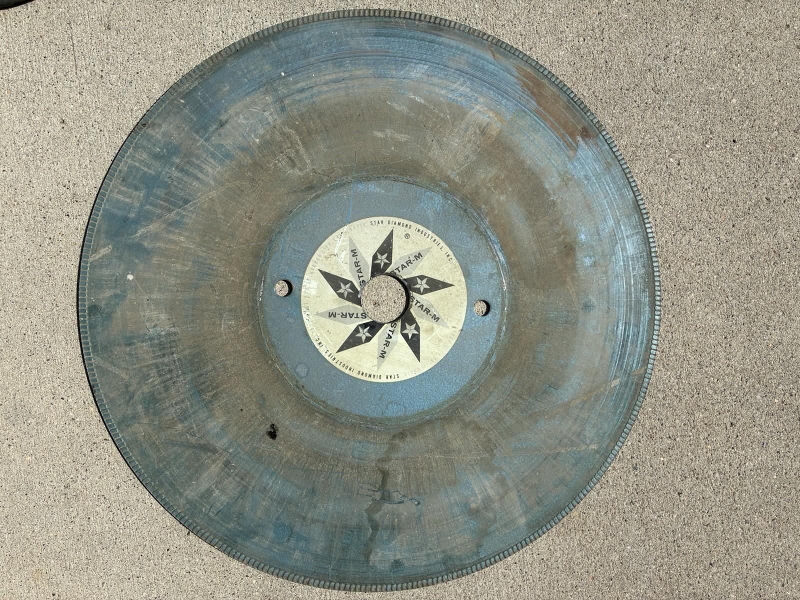 18" inch Star Diamond Industries Lapidary Blade