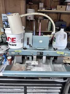 Professional Vintage Variable Speed Raytech Cabbing Machine With Polishing Area