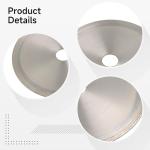 wkao 6.3 in Lapidary Saw Cutting Edge, Thin 0.8 Mm for Gemstones, Sintered No-Teeth Rock Trim Circular Saw for Jade, Agate, Crystal