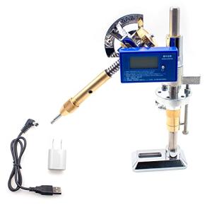 LeTkingok High-Precision Angle Digital Display Gemstone Grinding Machine Manipulator, Gem Faceting Machine Handle (Updated Version, 80 Index Gear)