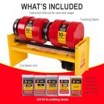 MJR Tumblers Commercial Duty Dual 10lb Barrel (20lb) Rock Tumbler. Capable of Running 18 Barrel Sizes & Combinations. Extreme Quality & Durability. A USA Disabled & Veteran Owned Company w Free Grit