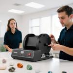 VEVOR Rock Tumbler Kit, 17 lbs Rock Polishing Kit, 2-Speed Stone Polishing Kit with 240-Hour Polishing Timer, Rock Polisher with Belt-Driven Brushless Motor, Rock Polisher for Adults and Kids