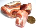 Lake Superior Agate Agates 2+oz 'AWESOME THREESOME' Rough Lapidary Gemstones