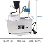 HEQIM Adjustable Stainless Steel Table Gem Grinder 2800rpm, Gem Faceting Machine with Digital Display Manipulator and Frequency Control Speed, 180W Jewelry Polisher for Knives, Seals, Jewelry, Glass