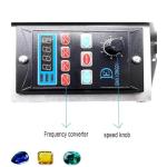 HEQIM Adjustable Stainless Steel Table Gem Grinder 2800rpm, Gem Faceting Machine with Digital Display Manipulator and Frequency Control Speed, 180W Jewelry Polisher for Knives, Seals, Jewelry, Glass