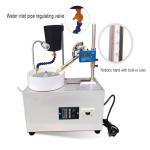 HEQIM Adjustable Stainless Steel Table Gem Grinder 2800rpm, Gem Faceting Machine with Digital Display Manipulator and Frequency Control Speed, 180W Jewelry Polisher for Knives, Seals, Jewelry, Glass