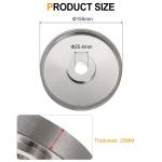 Diamond Lapidary Wheel 6 Inch x 1 Inch Arbor Hole Grit 180 Grinding Wheels