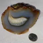 Large Banded Agate Stone Lapidary Rough 1 Pound 7.36 Oz