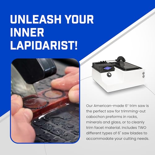 6" Hi-Tech Diamond Lapidary Trim Saw - Rock, Stone, Glass