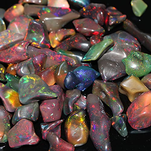 Black Fire Opal Lot for Jewelry Making and Healing