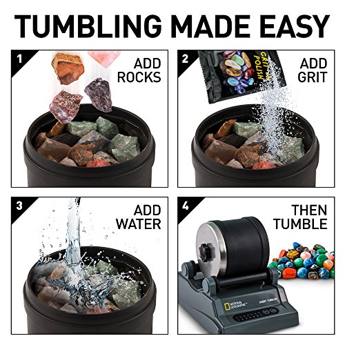 NATIONAL GEOGRAPHIC Rock Tumbler Kit with Gemstones