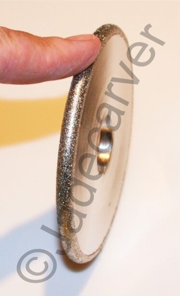 Convex Diamond Grinding Wheel: 4"x1/4"; 80-600 Grit
