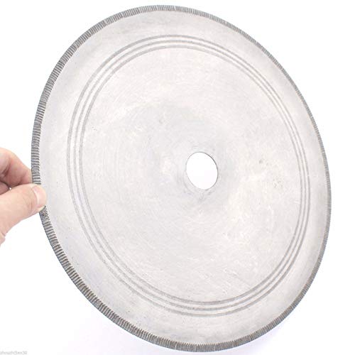 14" Lapidary Diamond Saw Blade Notched Rim Rock Slab Arbor W bushing 3/4" 5/8"