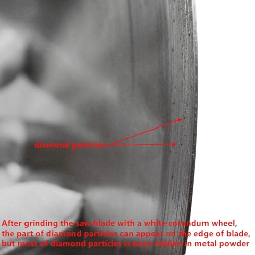 14" inch Diamond Lapidary Saw Blade Sintered Rim Trim Slab Cutting Gemstone Rocks Arbor Hole 1 in