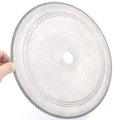 ILOVETOOL 14" Lapidary Diamond Saw Blade Notched Rim Rock Slab 25mm Arbor 1'' W Bushing 3/4" 5/8"