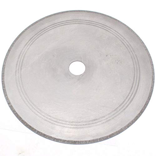 ILOVETOOL 14" Lapidary Diamond Saw Blade Notched Rim Rock Slab 25mm Arbor 1'' W Bushing 3/4" 5/8"