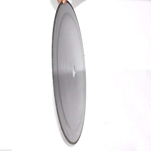 ILOVETOOL 14" Lapidary Diamond Saw Blade Notched Rim Rock Slab 25mm Arbor 1'' W Bushing 3/4" 5/8"