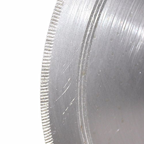 KATSUSO 16" inch Diamond Cutting Disc Lapidary Saw Blade Disk Notched Rim Thickness 2mm Jewelry Tools for Stone Gemstone Rock Slab - (Hole Diameter: 25mm w bushing 16mm)