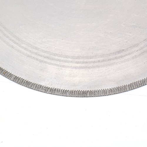 ILOVETOOL 14" inch Notched Rim Thickness 0.05" Lapidary Diamond Saw Blade Rock Slab with Bushing 5/8" Tools for Stone Gemstone