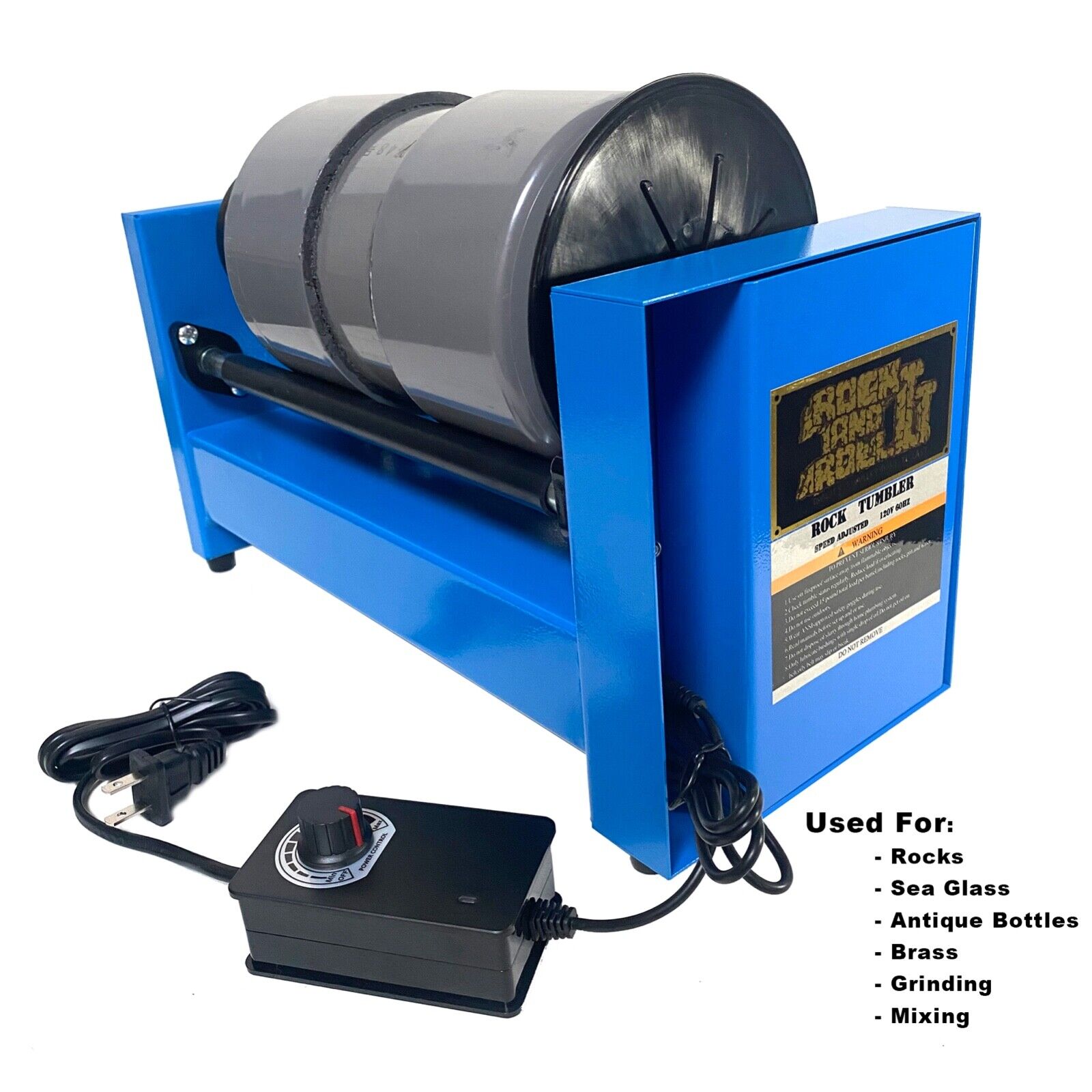 Lapidary Rock Tumbler - Single Barrel Polisher