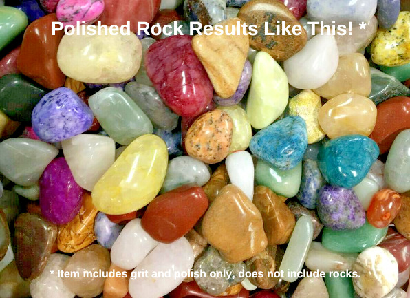 Full Spectrum Rock Tumbling Grit Kit with Rotary Tumbler