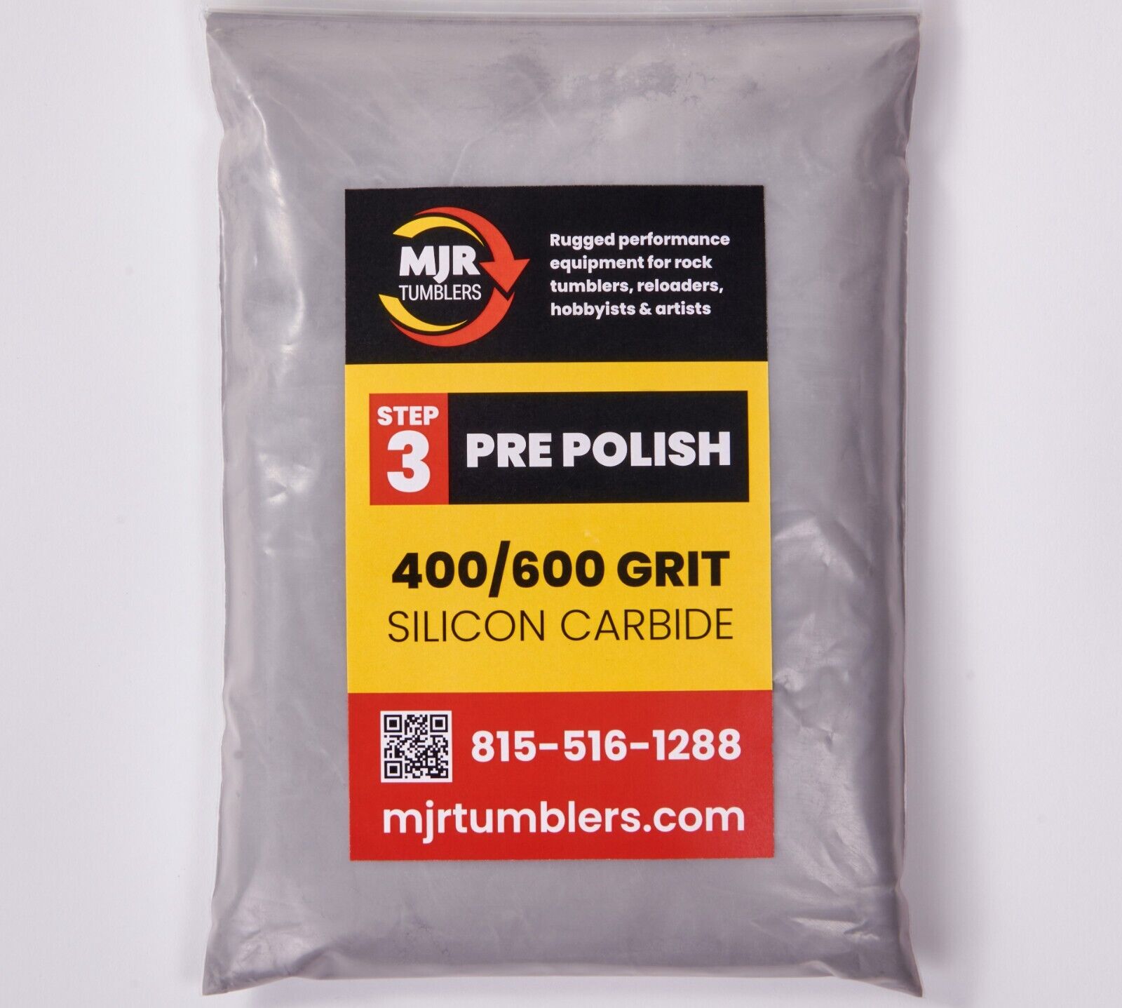 6 Step 15lb Lapidary Rock Tumbler Grit Kit